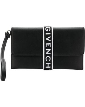 Givenchy 4G Flap Pouch With Wristlet - Black