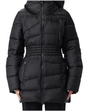 EA7 Long-Sleeved Cotton-Padded Jacket - Black