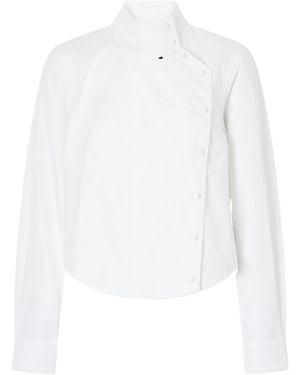 R13 Asymmetrical Shirt - White