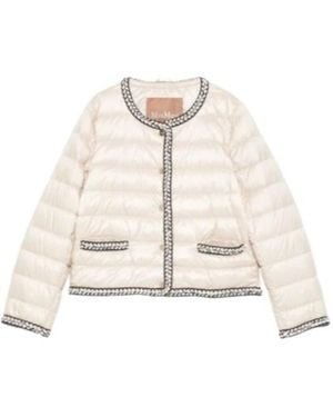 Max Mara Long-Sleeve Buttoned Jacket - Natural