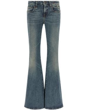R13 'Overflow Boy Flare' Jeans - Blue