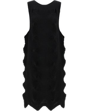 Issey Miyake Linkage Sleeveless Knitted Dress - Black