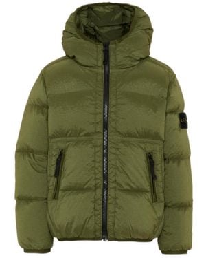 Stone Island Crew-Neck Padded Jacket - Green