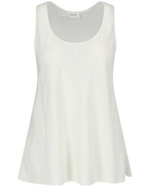 Lemaire Sleeveless Scoop Neck Top - White
