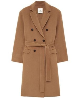 Anine Bing Long-Sleeved Coat - Brown