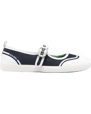 CAREL PARIS Buckle Strap Trainers - White