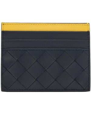 Bottega Veneta Color-Blocked Card Holder - Blue
