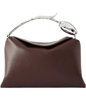 Erdem Tulip Handle Tote Bag - Brown