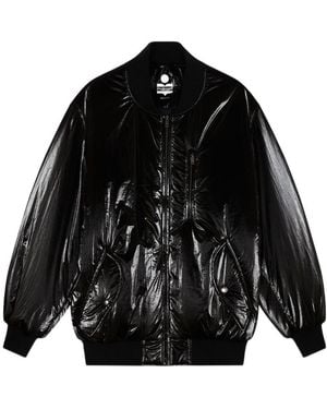 Isabel Marant High Shine-Finish Zipped Jacket - Black