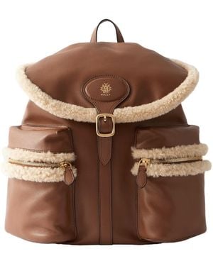 Bally Leather Backpack - Brown