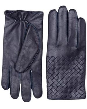 Bottega Veneta Knitted Glove - Blue