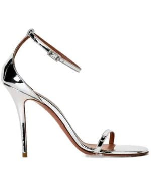 AMINA MUADDI Embellished Strap Sandals - White