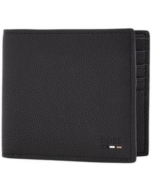 BOSS Grained Wallet - Black