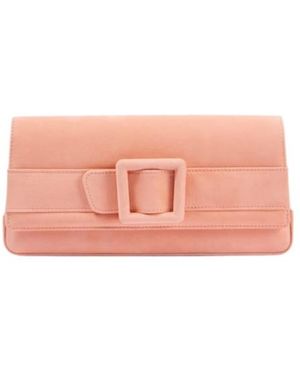 Manolo Blahnik Maygot Suede Clutch - Pink