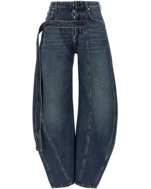 Jean Paul Gaultier 'The Denim Strap' Jeans - Blue