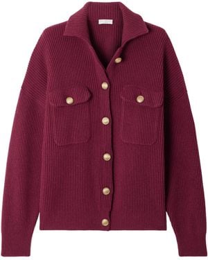 Brunello Cucinelli Long-Sleeved Cardigan - Purple