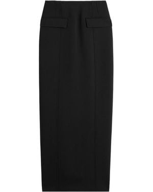 TOTEME Totême Pleated Slit-Detailed Skirt - Black