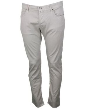 Jacob Cohen Bard Logo Patch Slim-Fit Jeans - Grey