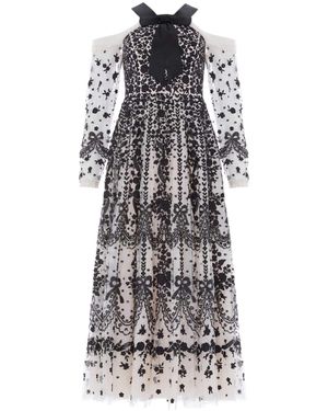 Needle & Thread Off-The-Shoulder Adeline Maxi Dress - White