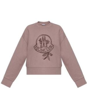 Moncler Crew Neck Long-Sleeved Sweatshirt - Multicolor