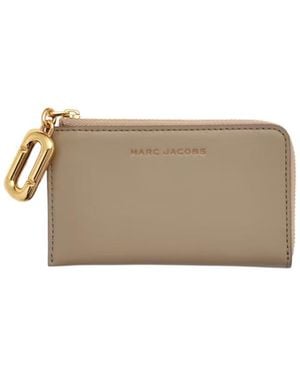 Marc Jacobs The Pop J-Marc Zip-Around Wallet - Natural