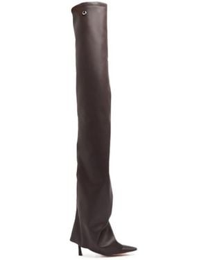 The Attico 95Mm Robin Otk Thigh High Boots - White
