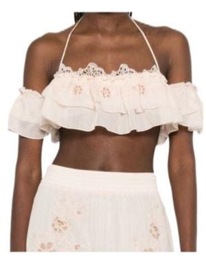Ermanno Scervino Lace-Trimmed Top - Pink
