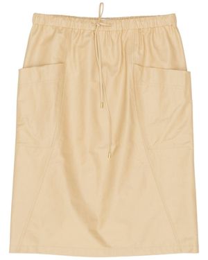 Alaïa Drawstring Skirt - Natural