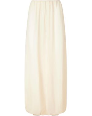 Frankie Shop Mio Crepe Wide-Leg Trousers - White