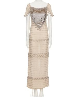 Valentino Striped Dress - Natural