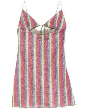 Oséree Oséree Cut-Out Lurex Mini Dress - Pink