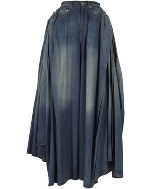 Dior Draped Regular-Fit Jeans - Blue