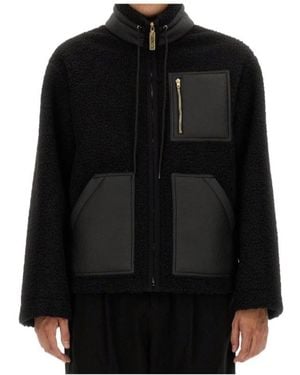 Moschino Long-Sleeved Casual Jacket - Black