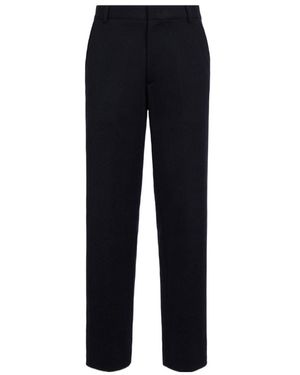 Missoni Straight-Leg Wool-Blend Trousers - Blue