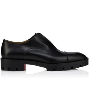 Christian Louboutin Alpha Lion Flat Shoes - Black