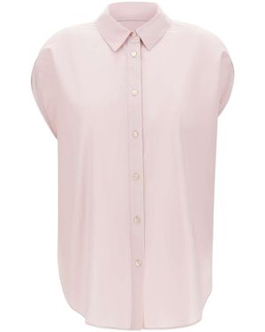 Woolrich Oversized Sleeveless Shirt - Pink