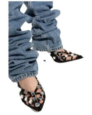 The Attico Ankle Strap High Heels - Blue