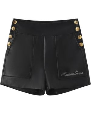 Marissa Chiara Button Shorts - Black