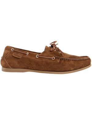 Tom Ford Squared Toe Lace-Up Boat Shoes - Brown