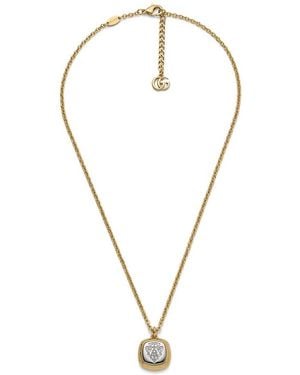 Gucci Crest Pendant Necklace - Multicolor