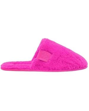 Loewe Logo Details Cotton Slippers - Pink