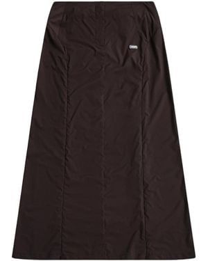 Amomento Side Vent Long Skirt - Black