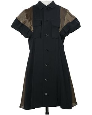 Sacai Wool Dress - Black
