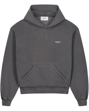 Coperni Logo-Print Hoodie - Gray