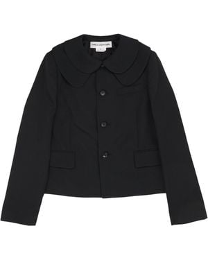 Comme des Garçons Double Collar Wool Blazer - Black