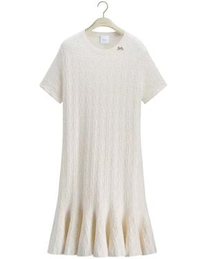 Dior Godet Dress - White