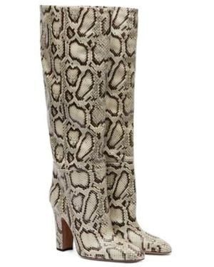 Paris Texas Leather Knee-High Boots - Natural
