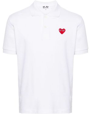 Comme des Garçons Short-Sleeved Polo Shirt - White