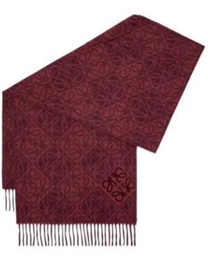 Loewe Anagram Scarf - Red