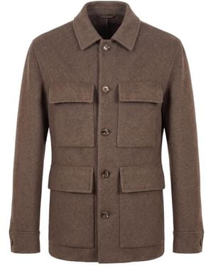 Montecore Long-Sleeve Shirt Jacket - Brown